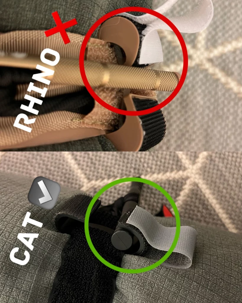 Porovnání turniketů CAT 7. generace a Rhino Rescue.