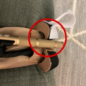 Selhání turniketu Rhino Rescue s kovovým vratidlem.