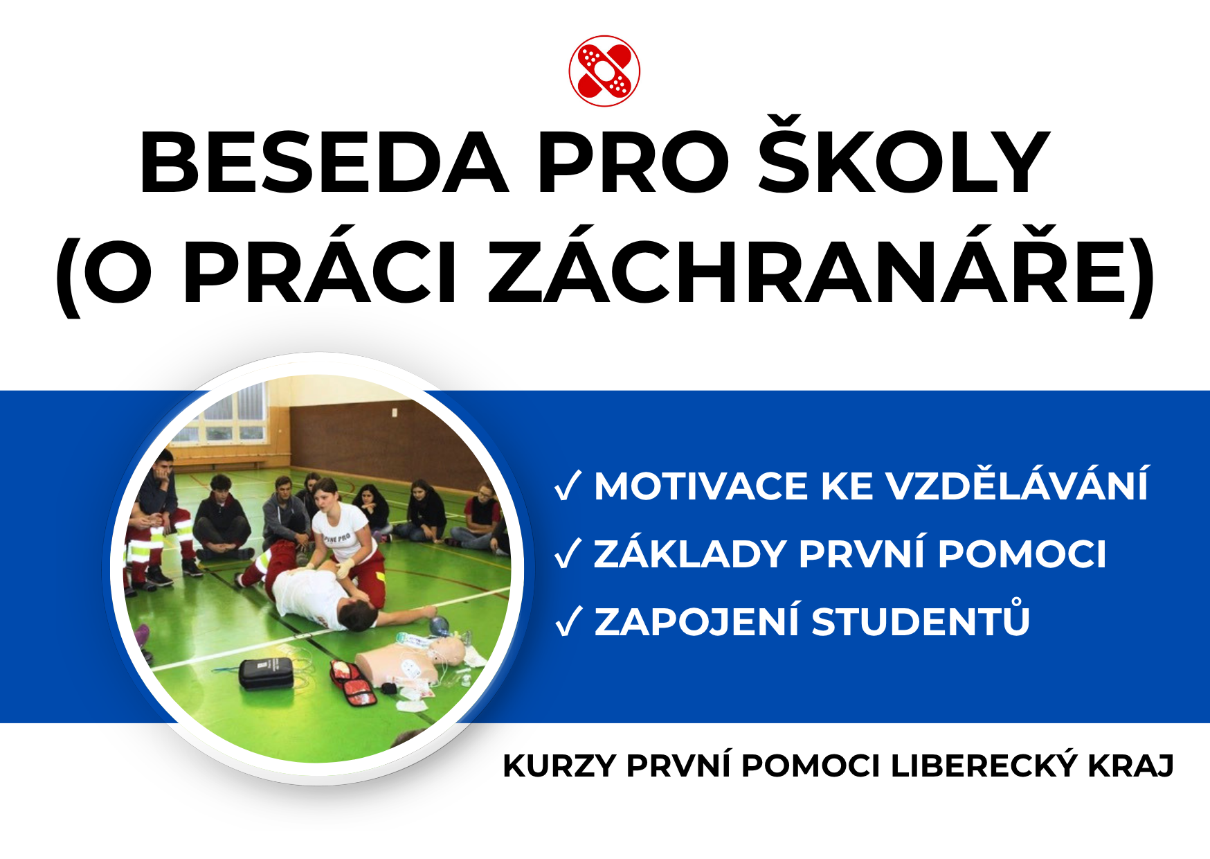 První pomoc do škol, objednání besedy do školy